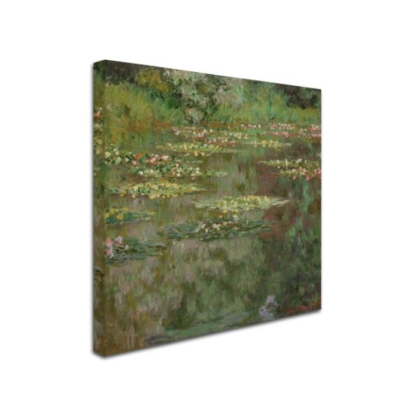 Claude Monet 'Waterlilies (The Water Lily Pond)' Canvas Art,18x18